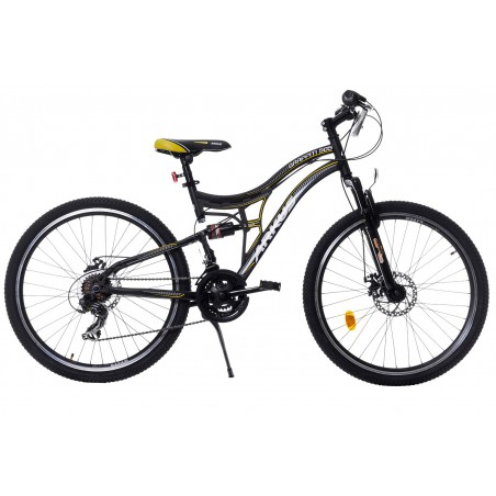 Rower 1626552-16 ARKUS GRAFFITI 505 26 2DISC RS/TX35  czarny nakl.żółta