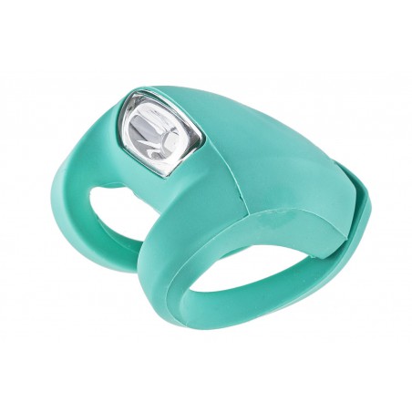 Lampa przednia bateryjna KNOG FROG STROBE turkusowa