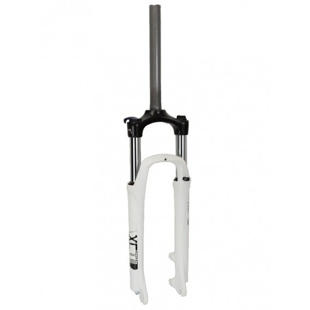 Amortyzator 26 SunTour XCT 1 1/8 AHEAD tarcza regul. L-240mm blokada biały mat