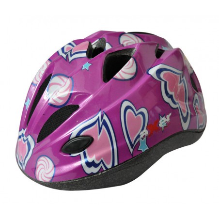 Kask AXER COOL LOVE HEART A0200-S fiolet.