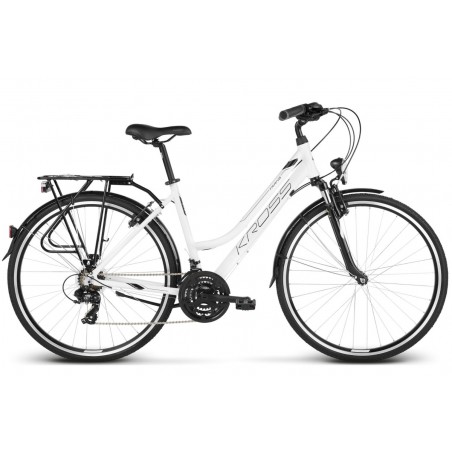 Rower KROSS 28 TRANS 1.0 Damski M biało-czar poł.