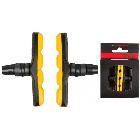 Klocki hamulcove V-Brake imbus 72mm PROMAX czarno-zółte