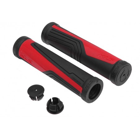 Chwyty KELLYS ADVANCER 2 Density 135 mm czarno-czerwone