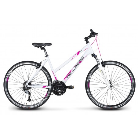 Rower 28 VELLBERG cross EXPLORER 2.1 D  ACERA biało-różowy poł. 19