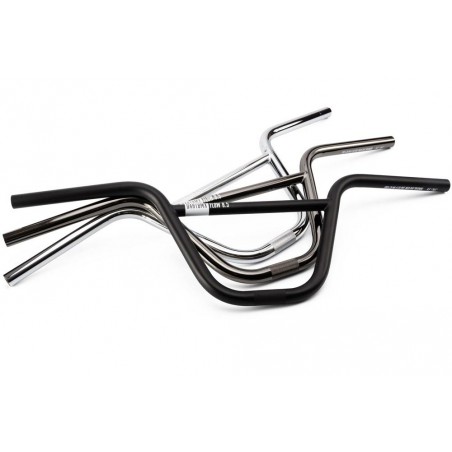 Kierownica BMX Flow 8.5 cr-mo 4130 28.5" wznios 8,5" czarna matowa