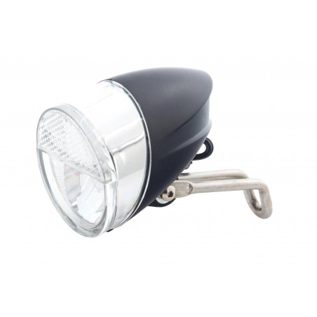 Lampa przednia /dynamo/ na widelec JY-7006, LED ,z wyłącznikeim, z podtrzymaniem