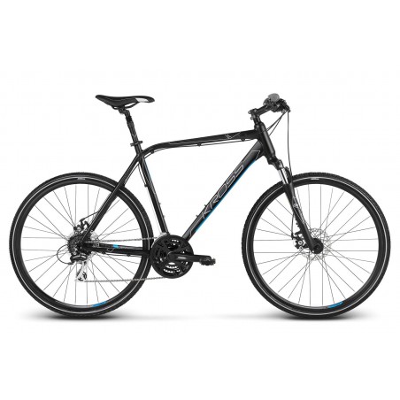 Rower KROSS 28 EVADO 4.0 Męski M czarno-niebieski mat