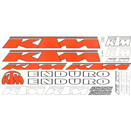 Naklejka KR4 - KTM pomarańczowa zestaw