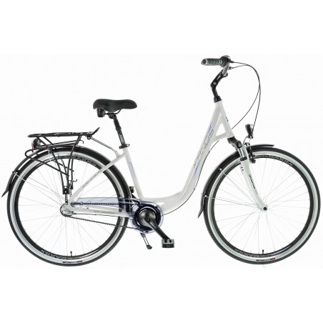 Rower 28" KANDS SOPRANO D AL. tel. NEXUS 3-bieg. biały poł. 19"
