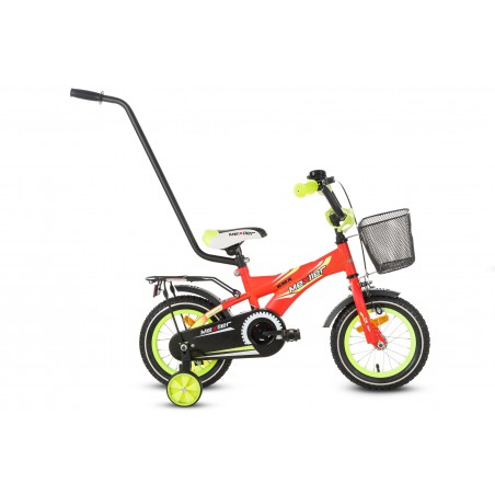 Rower 12 MEXLLER BMX seledyn/pomar. + koszyk