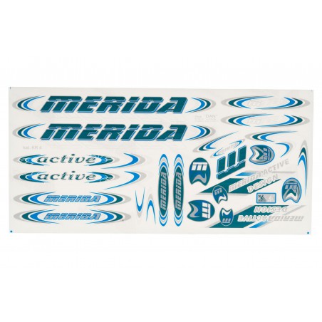 Naklejka KR4 - MERIDA granatowo-niebiesko-srebrna