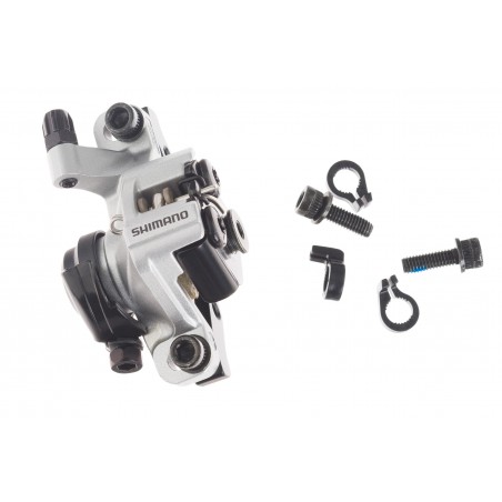 Zacisk hamulca tarczowy mechaniczny SHIMANO BR-M375 Altus przód srebrny