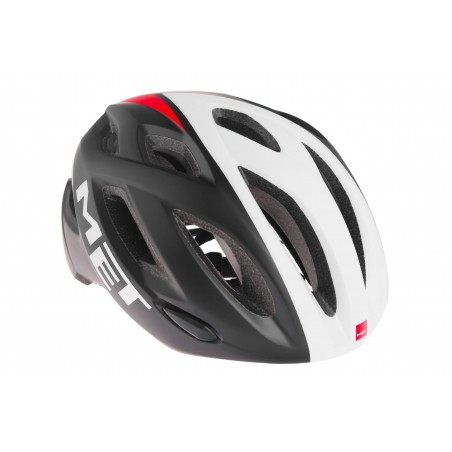 Kask MET IDOLO M czarno-biało-czerwony