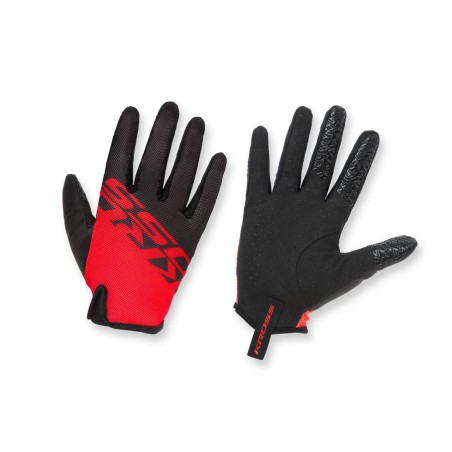 Rękawiczki KROSS RACE LONG 2.0 długie palce, XL, czarno-czerwone
