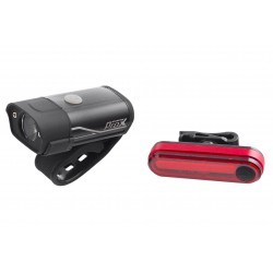 Lampa p+t /aumulator/ ProX HYDRA SETcree akumulator USB 400+40lm, czarne