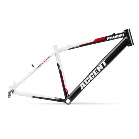 Rama 26" ACCENT RANGER 17" czarno-biało-czerw