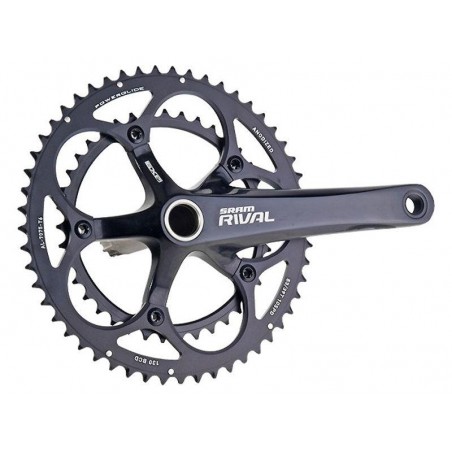 Crankset road SRAM Rival OCT 2x10 53x39 175mm GXP, black