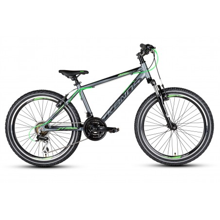Rower 24 KANDS LEOPARDO Acera grafit-seledyn mat