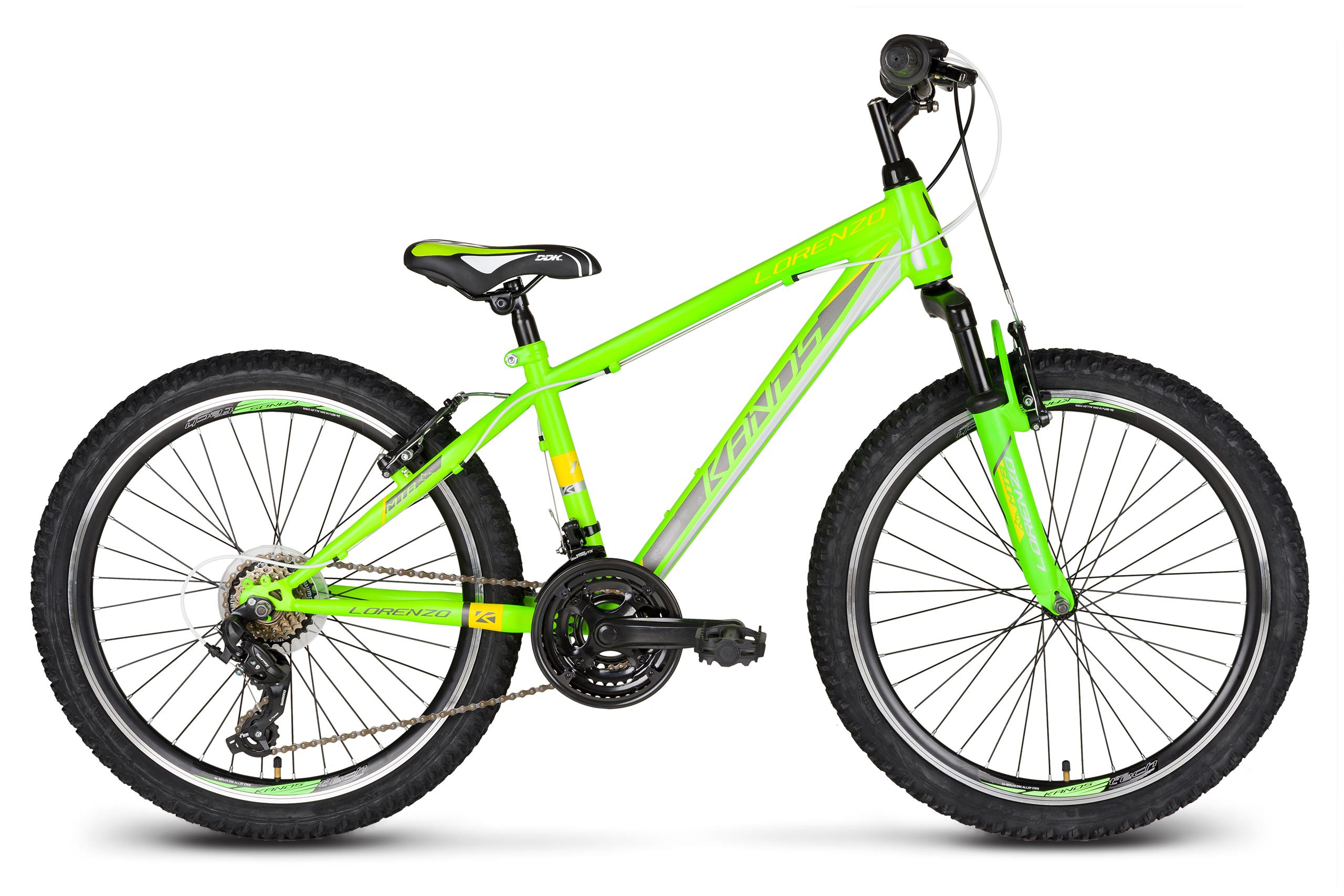 Rower 24 KANDS LORENZO stal. Tourney seledynowy mat Rowery dzieci...