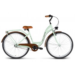 Rower 26 VELLBERG Madame NEXUS 3 biegi pistacja + brązy