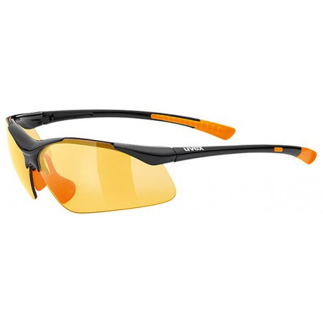 Okulary UVEX Sportstyle 223 - czarno-pomarańczowe S1