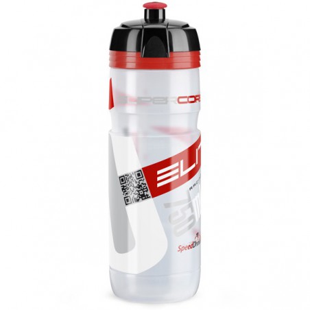Bidon 750ml ELITE Super CORSA transparent-czerwony BPA FREE