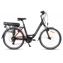 Rower elektryczny 26" GALAXY Atria 18" 250W 13Ah Panasonic, Altus, czarny