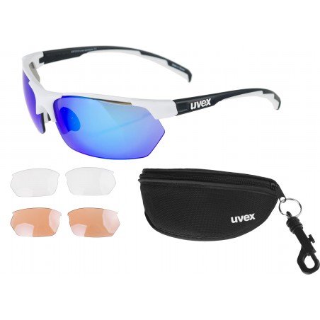 Okulary UVEX Sportstyle 114 - czarno-białe