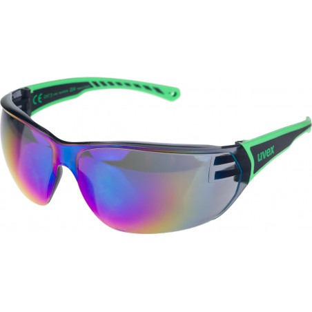 Okulary UVEX Sportstyle 204 - czarno-zielone