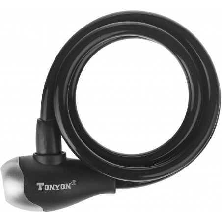 Zamknięcie spiralne na klucz TonyOn TY560 10x1200mm czarne