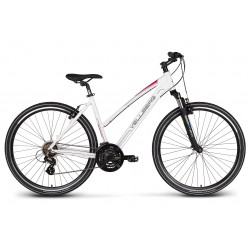 Rower 28 VELLBERG EXPLORER 1.2 D cross ALTUS biało-różowy mat. 17"
