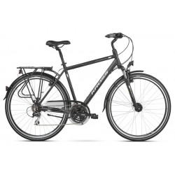 Rower 28 KROSS Explorer trekking Męski Acera 21" czarno-sreb mat
