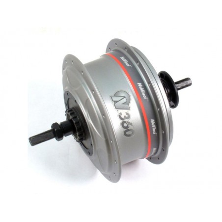 NuVinci N360 Internal Gear Bicycle Rear Bike Hub Silver 36 H Roller
