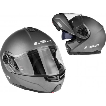 Kask motocyklowy LS2 FF325 STROBE szczękowy blenda, grafit mat M 57-58cm