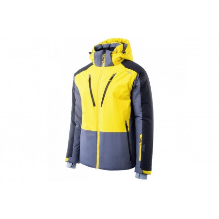 Kurtka narciarska BRUGI 4AP9 męska M szar-żół SYG