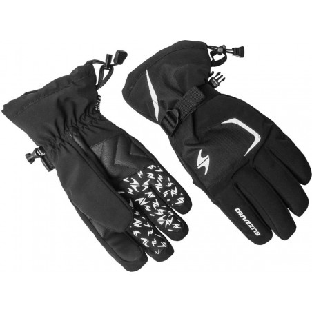Rękawiczki narciarskie BLIZZARD Reflex czarno-srebrne rozmiar 9