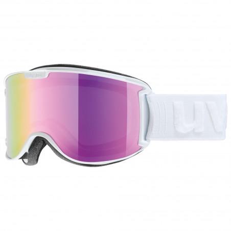 Gogle narciarskie UVEX SKYPER LM białe, mirror pink S3 OUTLET
