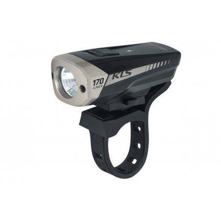 Lampa przednia /akumulator/ KELLYS KLS SPITFIRE 170lm 4F czarno-szara