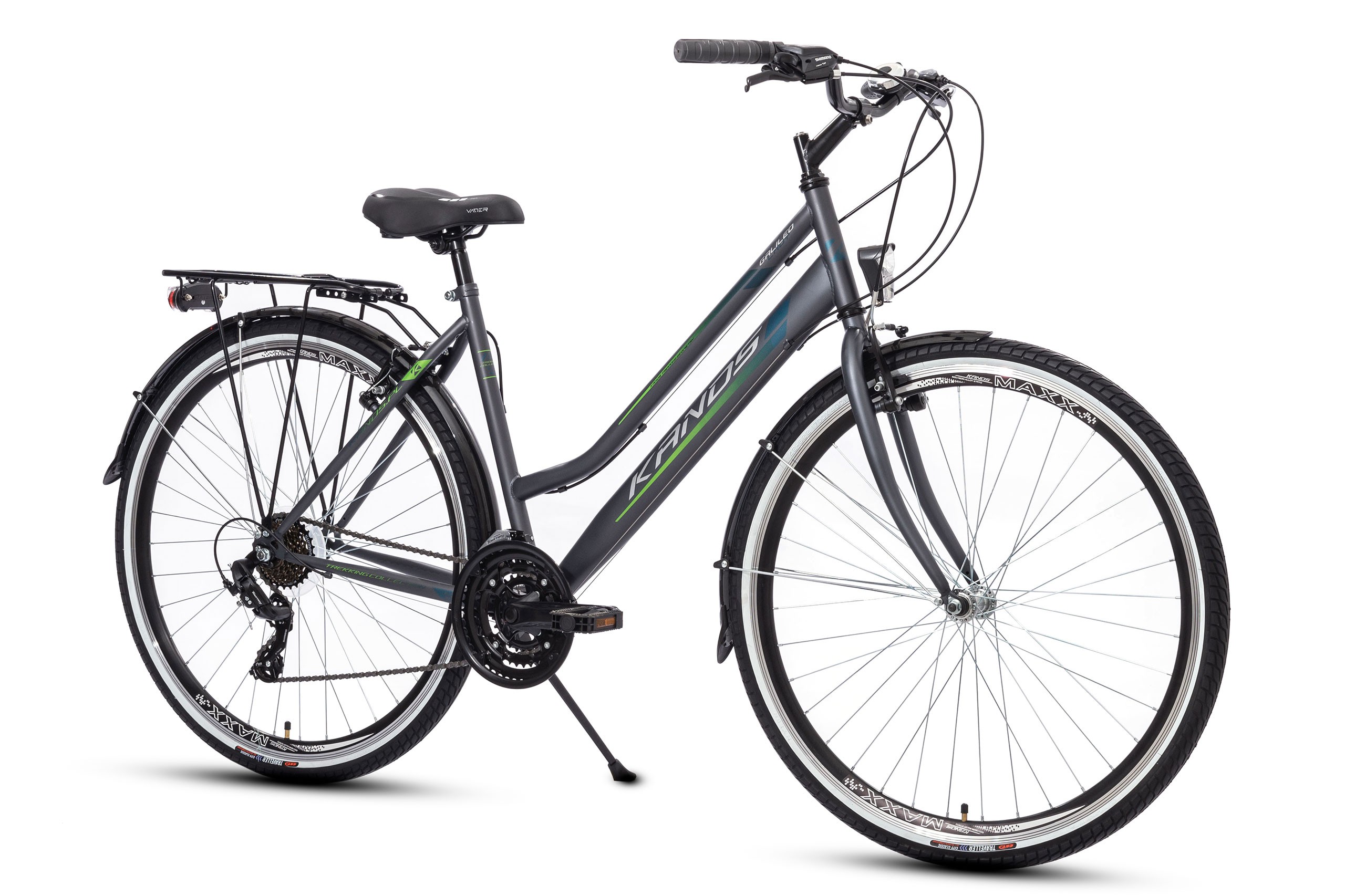 Rower 28" KANDS GALILEO stal. D 17" grafitseledyn mat Rowery tre...