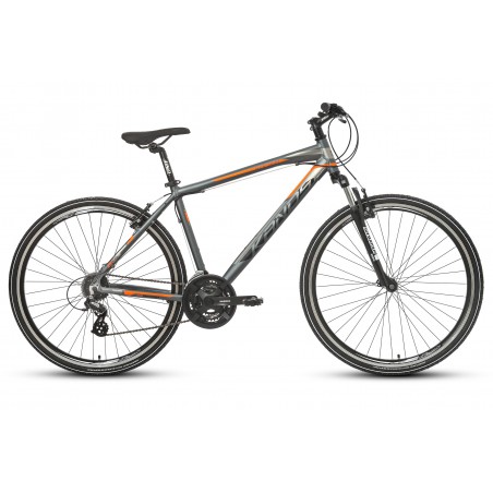 Rower 28 KANDS CROSS STV-900 ALTUS M. grafit-pomarańczowy mat 21"