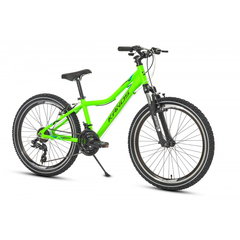 Rower 24 KANDS DRAGON Tourney alum. seledynowy mat Rowery dziecię...