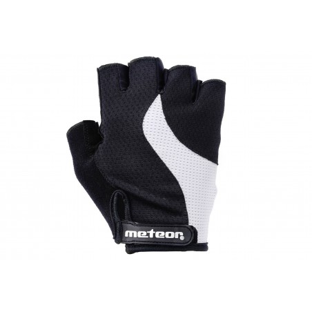 Rękawiczki rowerowe METEOR GX100 GEL S czarno-białe