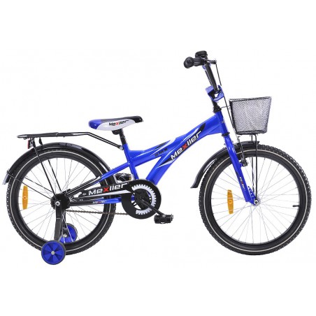 Rower 20 MEXLLER BMX niebiesko-czarny + koszyk 16r.