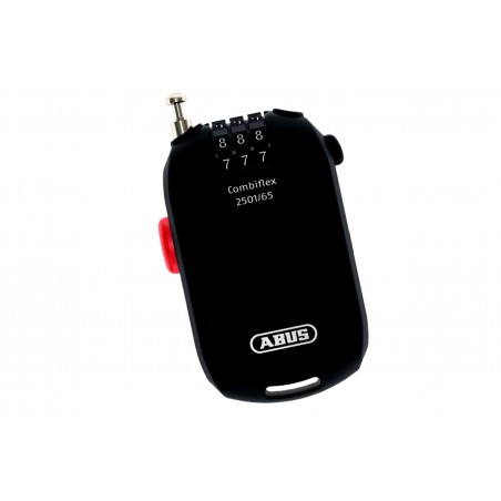 Zamknięcie ABUS CombiFlex 2501 linka zwijana na szyfr 65cm czarne