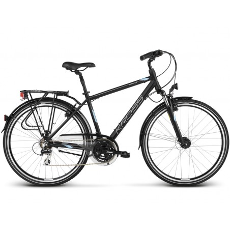 Rower 28 KROSS TRANS 3.0 męski 19" czarno-stalowo-srebrny mat 2020