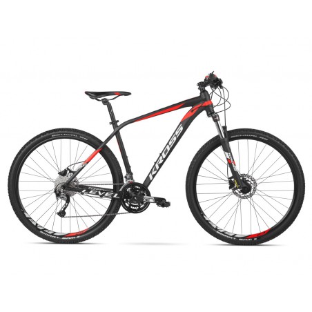 Rower 29 KROSS LEVEL 3.0 męski S 17" czarno-czerwono-biały poł. 2020