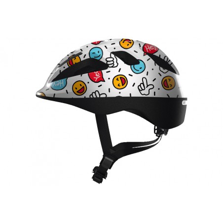 Kask dziecięcy ABUS SMOOTY 2.0 white smiley M 50-55cm biały uśmiechy