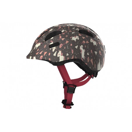 Kask dziecięcy ABUS SMILEY 2.0 rose horse M 52-57cm grafit konie