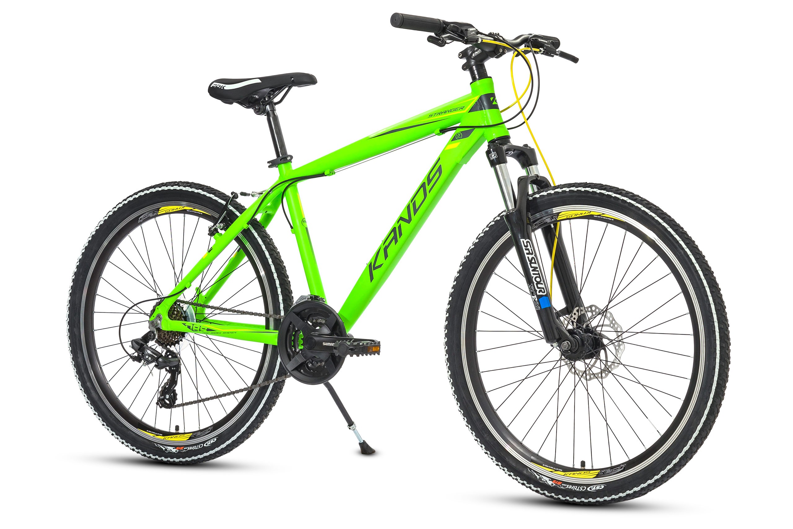 Rower 26 KANDS STRANGER DUAL alum. Tourney HT seledynowy mat 15"