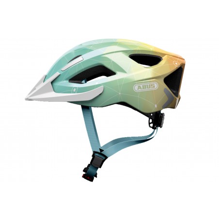 Kask ABUS ADURO 2.0 blue art L 58-62cm żółt-błęk